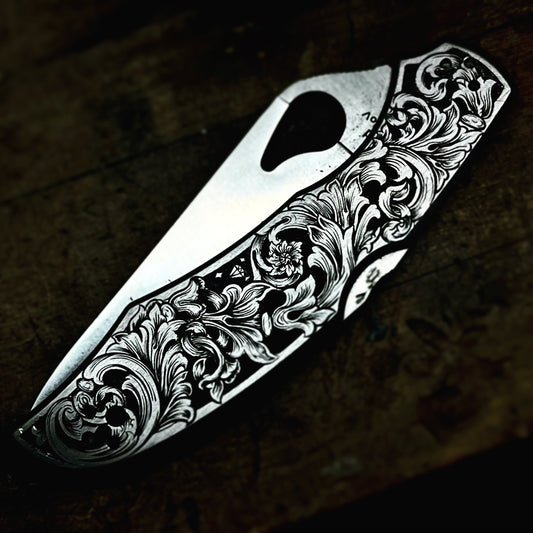 Hand Engraved Knife