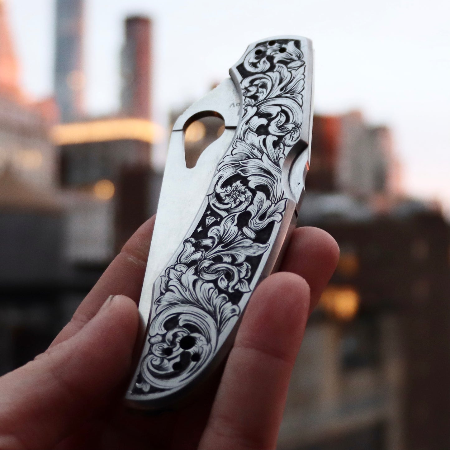 Hand Engraved Knife