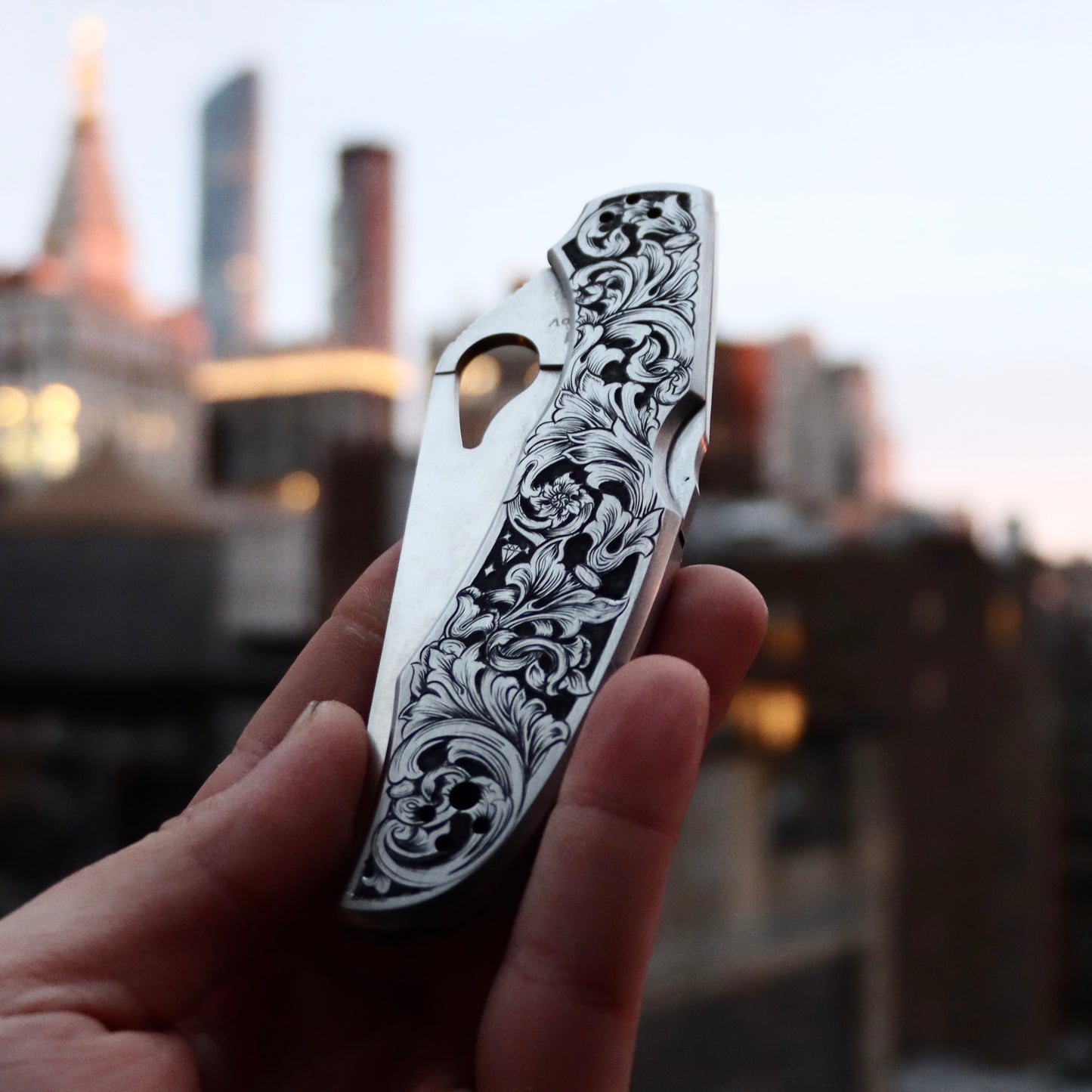 Hand Engraved Knife